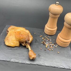 Cuisse de canard confite-cuite-IGP Gers-Famille Gomer-Saint Médard-Gers